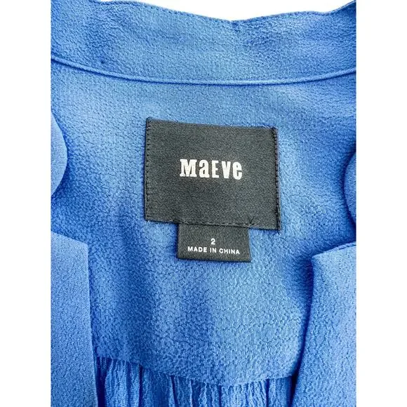 Anthropologie Maeve Taryn Crepe Shift Dress‎ - Size 2 - Picture 3 of 5